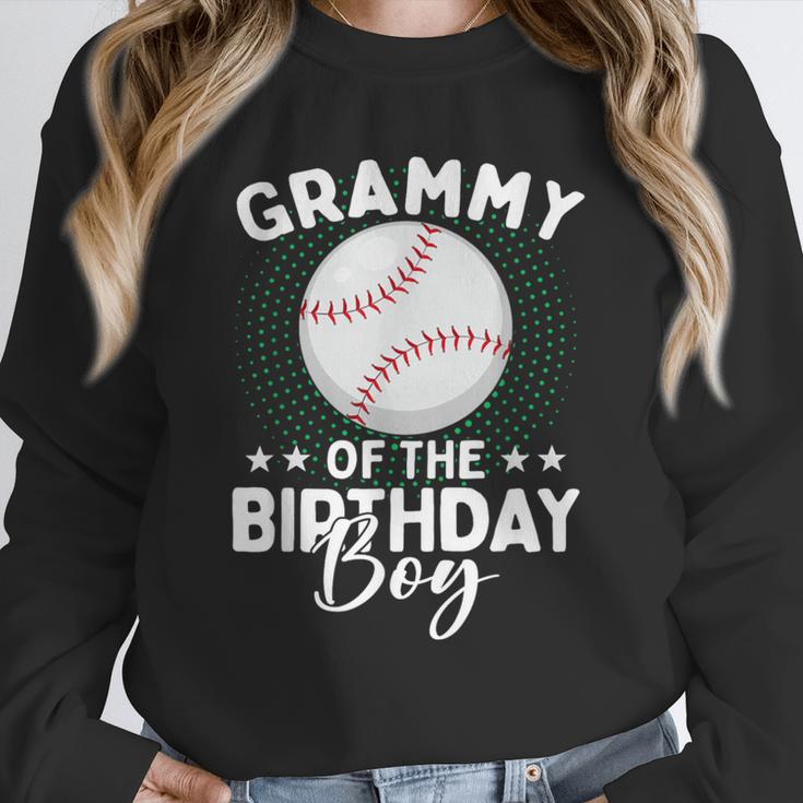 Grammy Of The Birthday Boy Baseball Player Birthday Unisex Sweatshirt