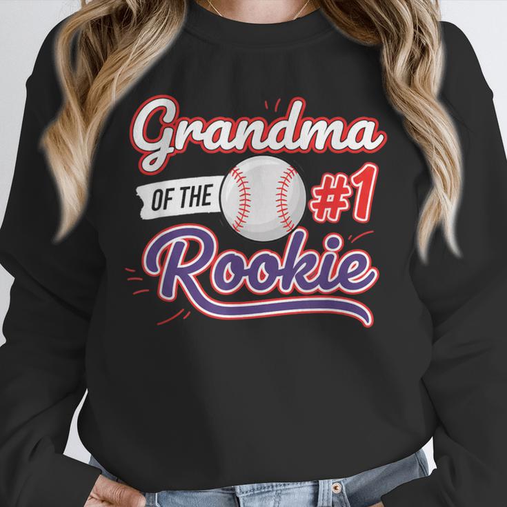 Grandparent Grandma Of The 1 Rookie Baseball Unisex Sweatshirt Grandparent Grandma Of The 1 Rookie Baseball Unisex Sweatshirt