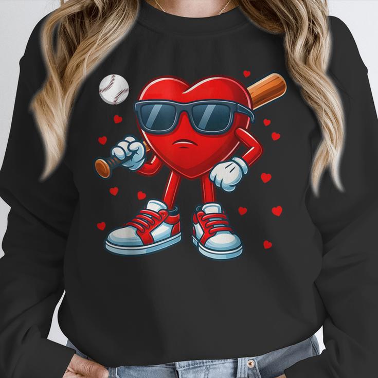 Heart Love Baseball Valentine Outfit Men Boy Unisex Sweatshirt Heart Love Baseball Valentine Outfit Men Boy Unisex Sweatshirt