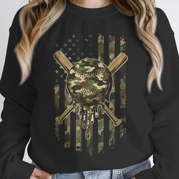 Ice Cream Baseball Drip For Boys Camo USA Flag Camouflage Unisex Sweatshirt Ice Cream Baseball Drip For Boys Camo USA Flag Camouflage Unisex Sweatshirt