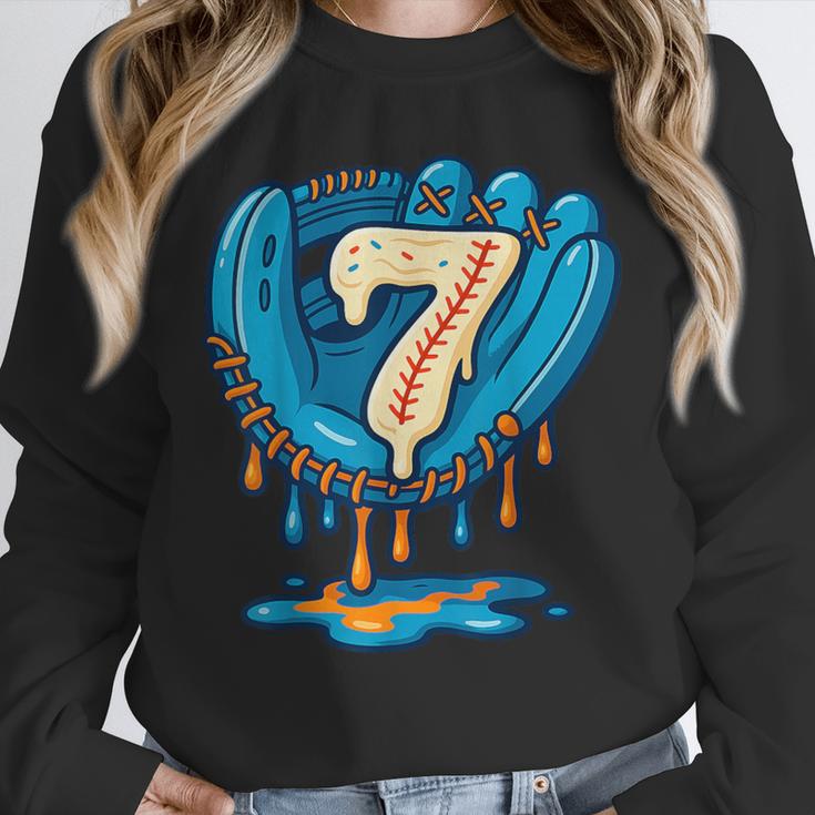 Ice Cream Baseball Glove 7th Birthday Edition Unisex Sweatshirt Ice Cream Baseball Glove 7th Birthday Edition Unisex Sweatshirt