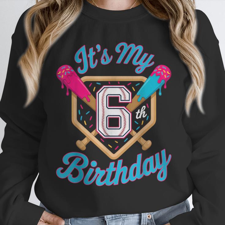 It's My 6th Birthday Baseball Fan Fun Party Celebration Unisex Sweatshirt It's My 6th Birthday Baseball Fan Fun Party Celebration Unisex Sweatshirt