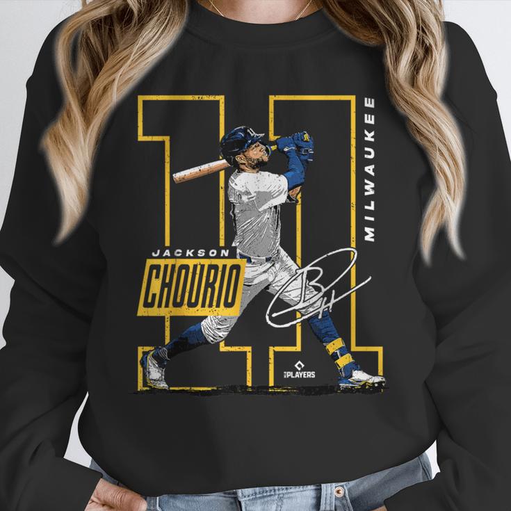 Jackson Chourio Milwaukee MLB Baseball Player MLBJCH202M Unisex Sweatshirt