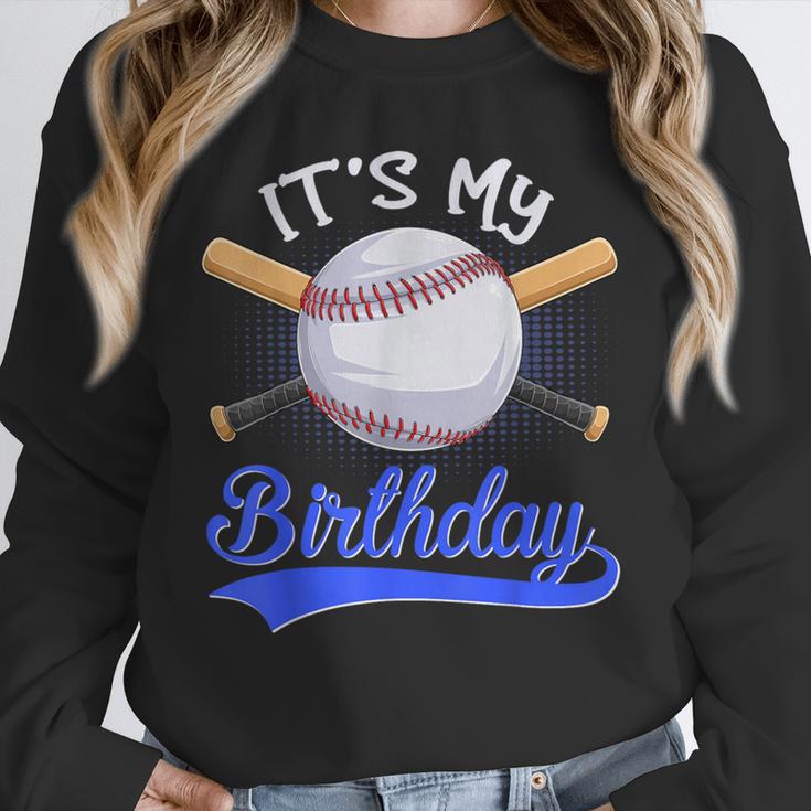 Kids 8th Baseball Birthday Party Boys Sport Fan 8 Years Old Unisex Sweatshirt