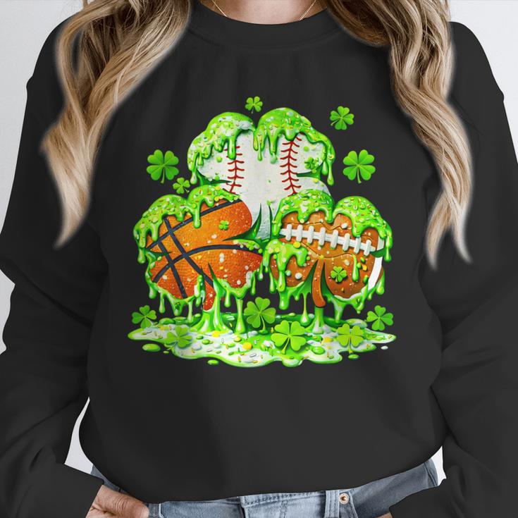 Kids St Patricks Day Shamrock Basketball Baseball Football Unisex Sweatshirt Kids St Patricks Day Shamrock Basketball Baseball Football Unisex Sweatshirt