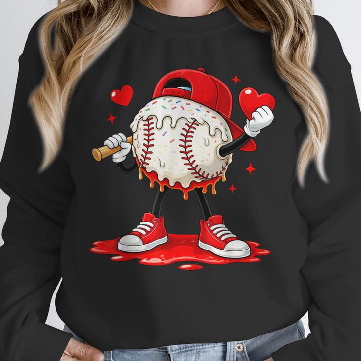 Kids Valentine Baseball Boys Valentines Day Tee Unisex Sweatshirt