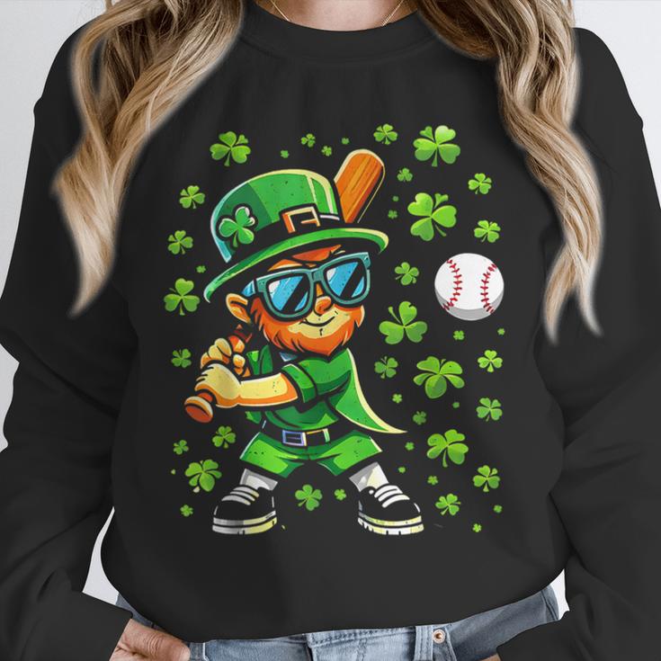 Leprechaun Playing Baseball Happy St Patricks Day Men Boys Unisex Sweatshirt Leprechaun Playing Baseball Happy St Patricks Day Men Boys Unisex Sweatshirt