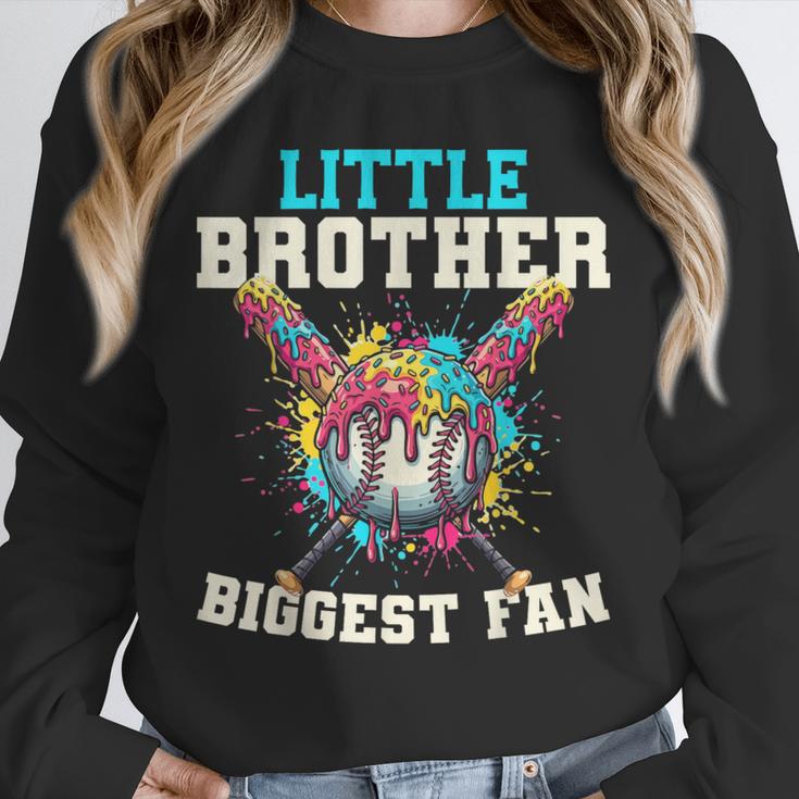 Little Brother Biggest Fan Baseball Cream Drip Crossed Bats Unisex Sweatshirt Little Brother Biggest Fan Baseball Cream Drip Crossed Bats Unisex Sweatshirt
