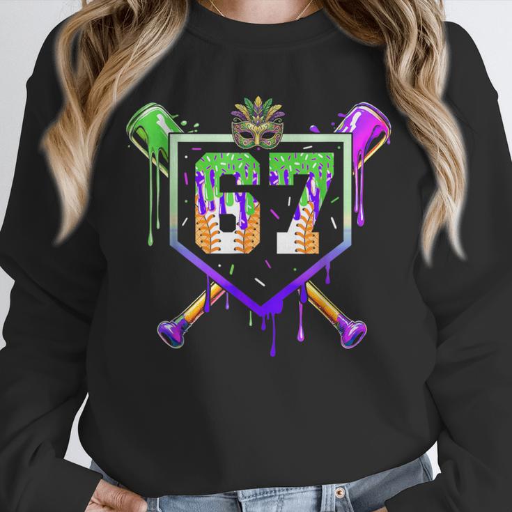 Mardi Gras Baseball Carnival Party Ice Cream Drip Boys Unisex Sweatshirt Mardi Gras Baseball Carnival Party Ice Cream Drip Boys Unisex Sweatshirt