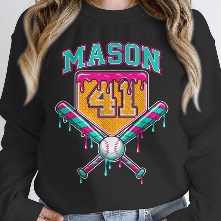 Mason 41 Meme Ice Cream Drip Baseball Birthday Costume Unisex Sweatshirt Mason 41 Meme Ice Cream Drip Baseball Birthday Costume Unisex Sweatshirt