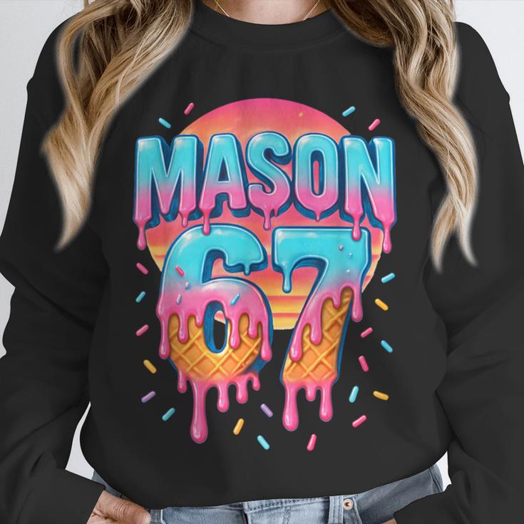 Mason 67 Costume Ice Cream Baseball Drip 6 7 Meme Six Seven Unisex Sweatshirt