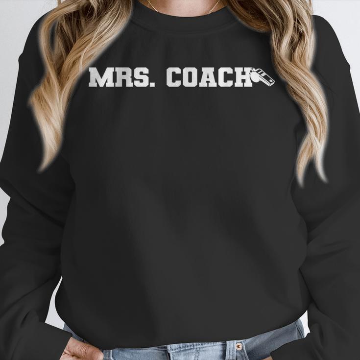 Mrs Coach Football Basketball Baseball Coach Wife Unisex Sweatshirt