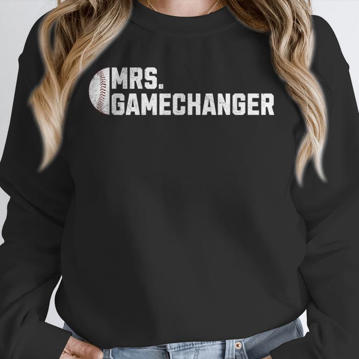 Mrs Gamechanger Baseball Scorekeeper Love Unisex Sweatshirt