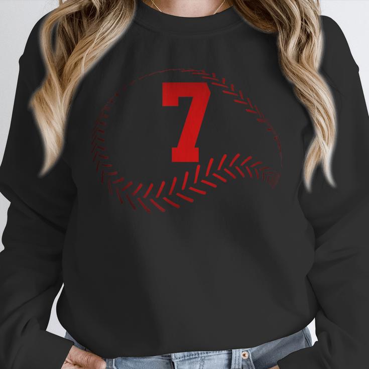 Number 7 Years Baseball 7TH Birthday Unisex Sweatshirt Number 7 Years Baseball 7TH Birthday Unisex Sweatshirt