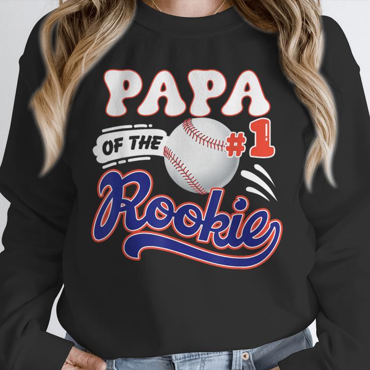 Papa Rookie Of Year 1st Birthday Baseball Theme Matching Unisex Sweatshirt Papa Rookie Of Year 1st Birthday Baseball Theme Matching Unisex Sweatshirt