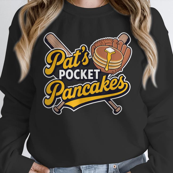 Pat's Pocket Pancakes Baseball Glove Stack Syrup Unisex Sweatshirt Pat's Pocket Pancakes Baseball Glove Stack Syrup Unisex Sweatshirt