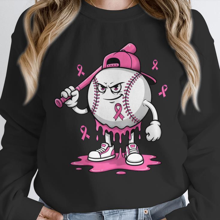 Pink Ribbon Baseball Breast Cancer Awareness Unisex Sweatshirt Pink Ribbon Baseball Breast Cancer Awareness Unisex Sweatshirt