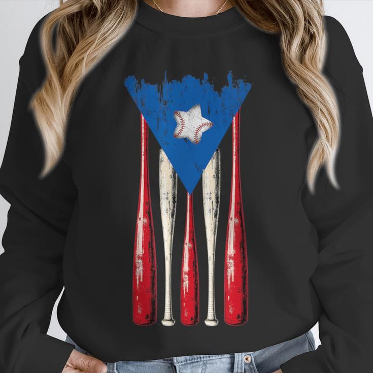 Puerto Rican Baseball Bats Puerto Rico Flag Pride BéIsbol Unisex Sweatshirt