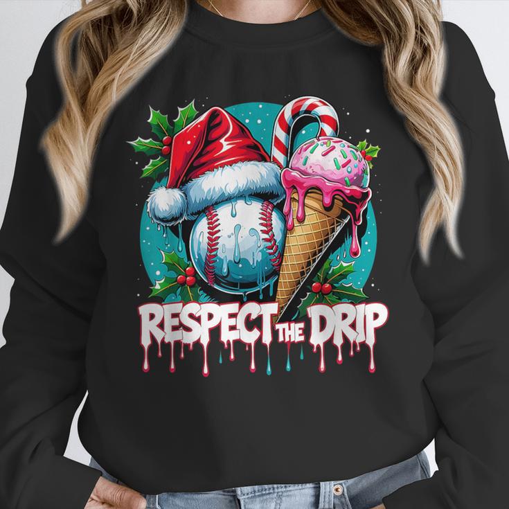 Respect The Drip Baseball Christmas Holiday Unisex Sweatshirt