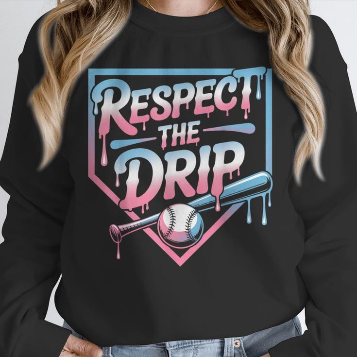 Respect The Drip Baseball Player Unisex Sweatshirt Respect The Drip Baseball Player Unisex Sweatshirt