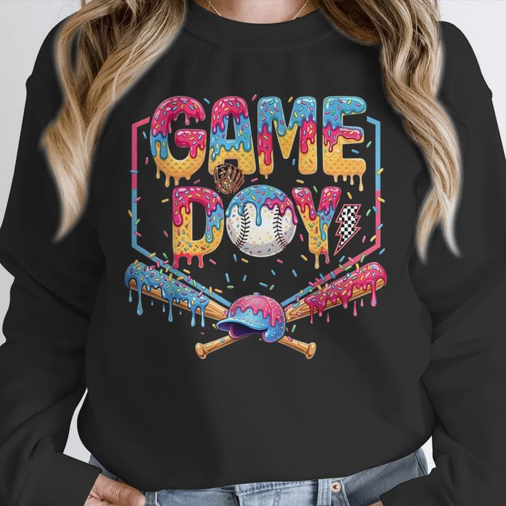 Retro Game Day Baseball Ice Cream Drip For Men Boy Kids Unisex Sweatshirt Retro Game Day Baseball Ice Cream Drip For Men Boy Kids Unisex Sweatshirt