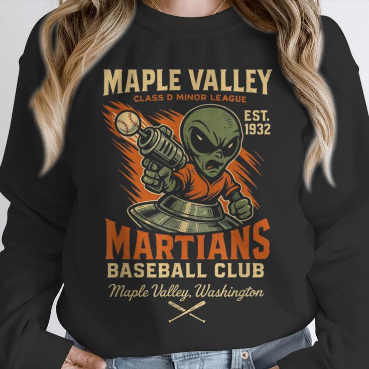 Retro Minor League Maple Valley Martians Baseball Club Unisex Sweatshirt