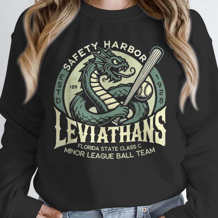 Safety Harbor Leviathans Retro Baseball Monster Unisex Sweatshirt