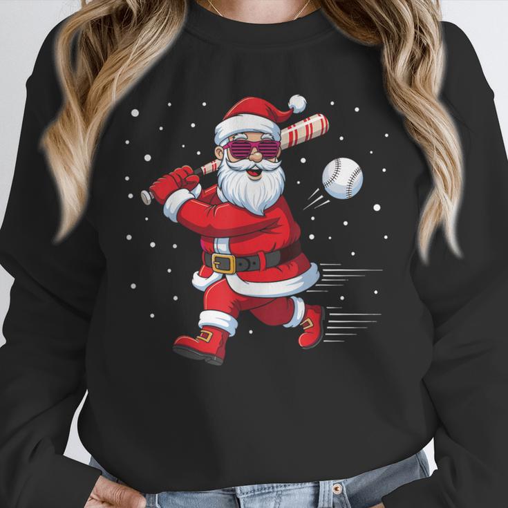 Santa Baseball Christmas Pajamas Xmas Men Kids Boys Unisex Sweatshirt
