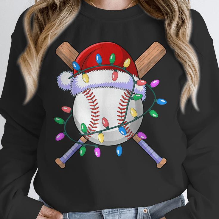 Santa Sports Christmas Baseball Player Unisex Sweatshirt