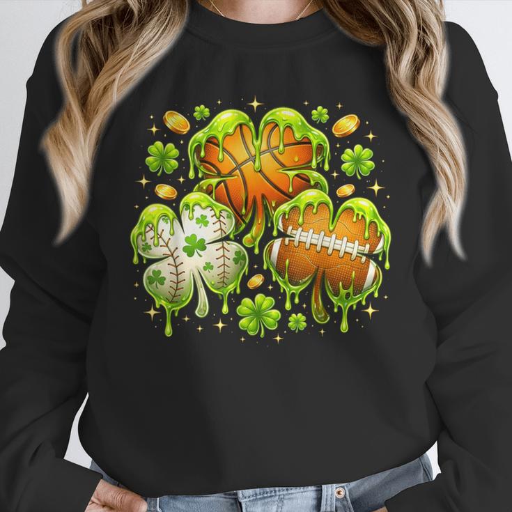 Shamrock Basketball Baseball Drip St Patrick's Day Boys Men Unisex Sweatshirt Shamrock Basketball Baseball Drip St Patrick's Day Boys Men Unisex Sweatshirt