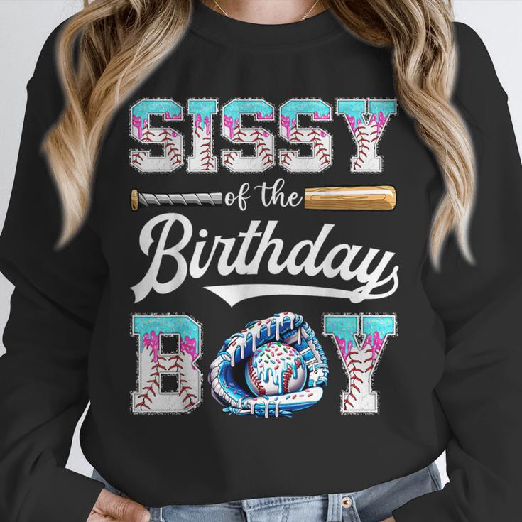 Sissy Of The Birthday Boy Baseball Ice Cream Drip Matching Unisex Sweatshirt Sissy Of The Birthday Boy Baseball Ice Cream Drip Matching Unisex Sweatshirt