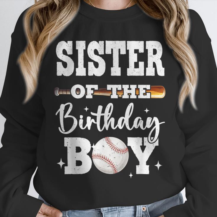 Sister Of The Birthday Boy Baseball Bday Family Unisex Sweatshirt Sister Of The Birthday Boy Baseball Bday Family Unisex Sweatshirt