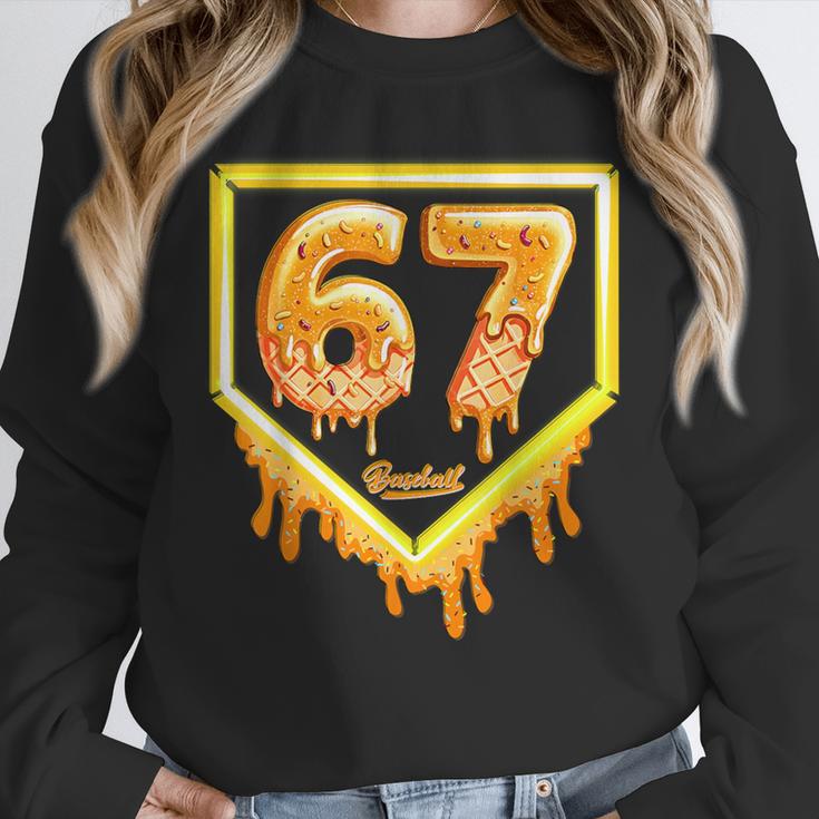 Six Seven 67 Meme Gen Alpha Slang Baseball 101 Unisex Sweatshirt Six Seven 67 Meme Gen Alpha Slang Baseball 101 Unisex Sweatshirt