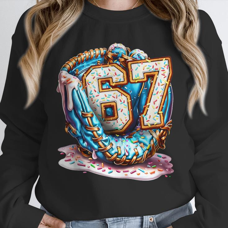 Six Seven Baseball Lifestyle 67 Meme Gen Alpha Slang Unisex Sweatshirt