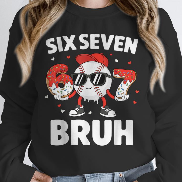 Six Seven Bruh Valentines Baseball Kids 67 Valentine Boys Unisex Sweatshirt Six Seven Bruh Valentines Baseball Kids 67 Valentine Boys Unisex Sweatshirt