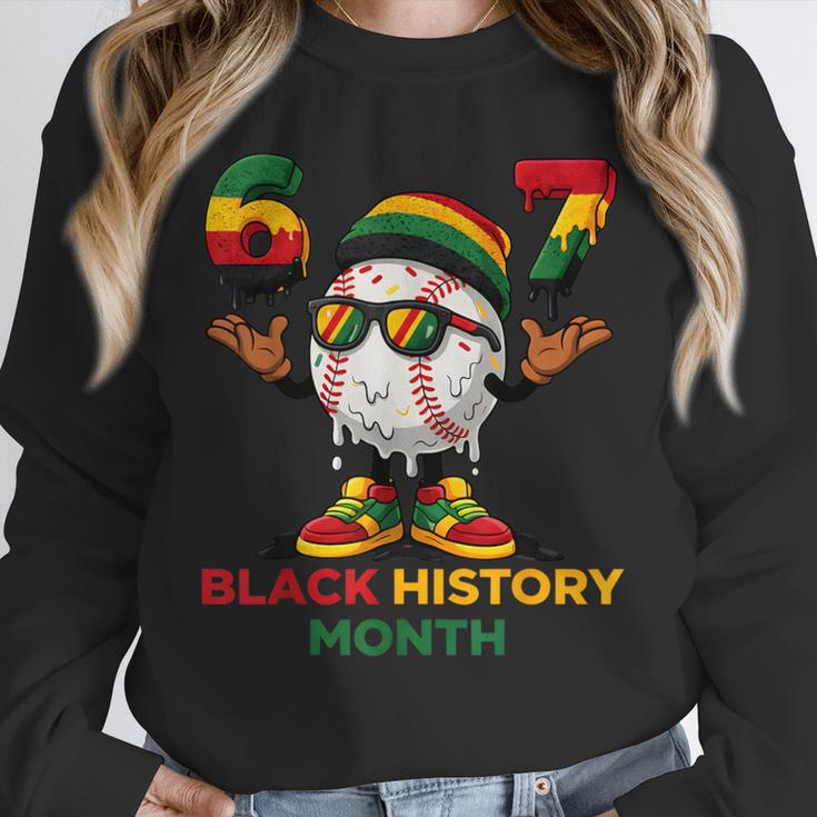 Six Seven History Month Baseball Drip Sports Unisex Sweatshirt