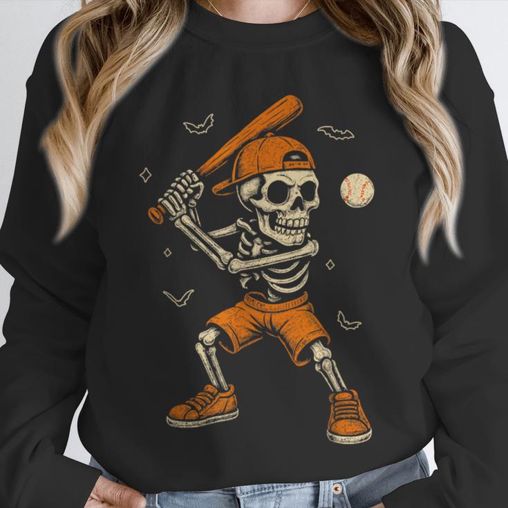 Skeleton Baseball Player Costume Halloween Men Boys Unisex Sweatshirt Skeleton Baseball Player Costume Halloween Men Boys Unisex Sweatshirt