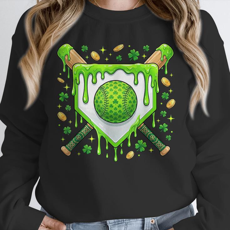 St Patrick Day Baseball Drip Ice Cream Boys Men Unisex Sweatshirt
