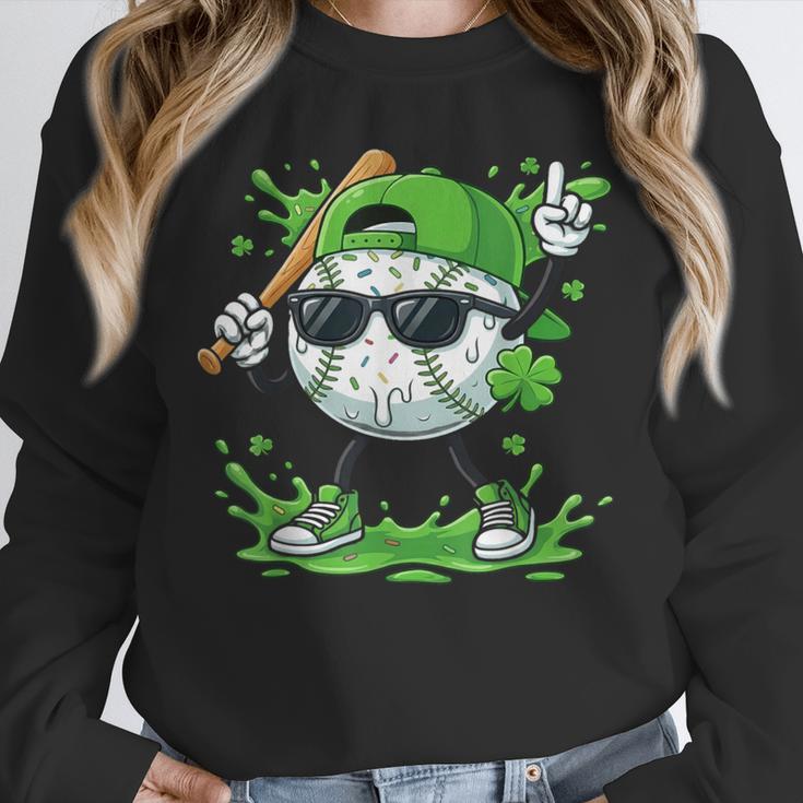 St Patrick Day Baseball Drip Ice Cream Baseball Player Men Unisex Sweatshirt St Patrick Day Baseball Drip Ice Cream Baseball Player Men Unisex Sweatshirt
