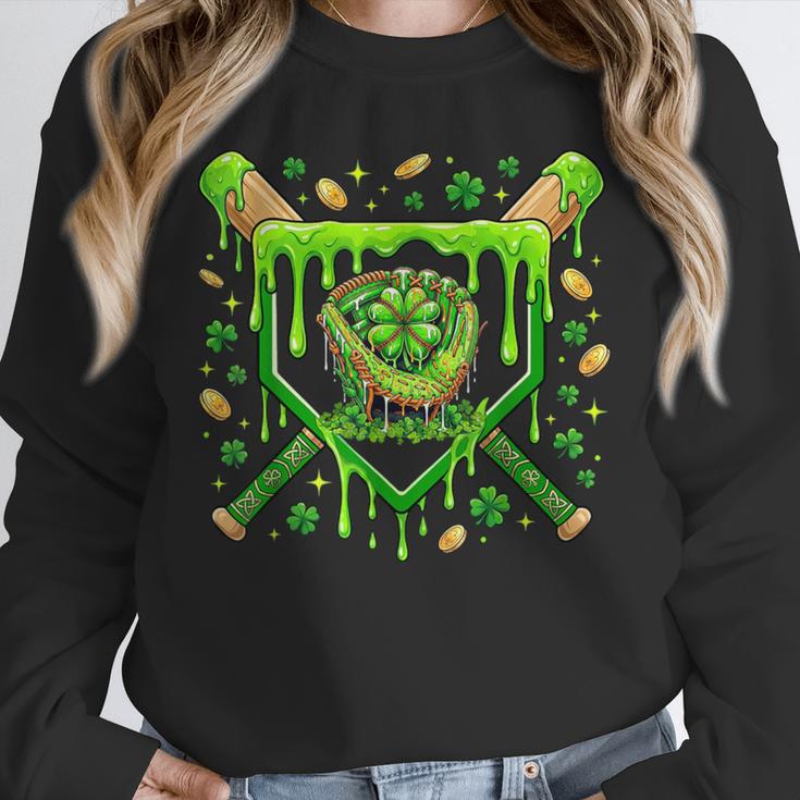 St Patricks Day Baseball Ice Cream Shamrock Baseball Player Unisex Sweatshirt St Patricks Day Baseball Ice Cream Shamrock Baseball Player Unisex Sweatshirt