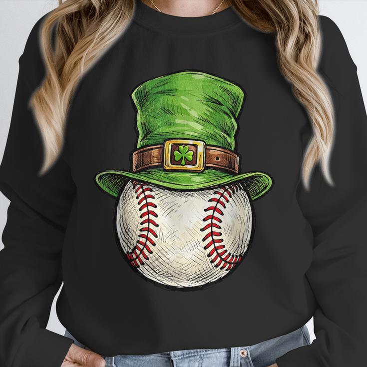St Patricks Day Baseball Player Leprechaun Hat Men Boys Kids Unisex Sweatshirt