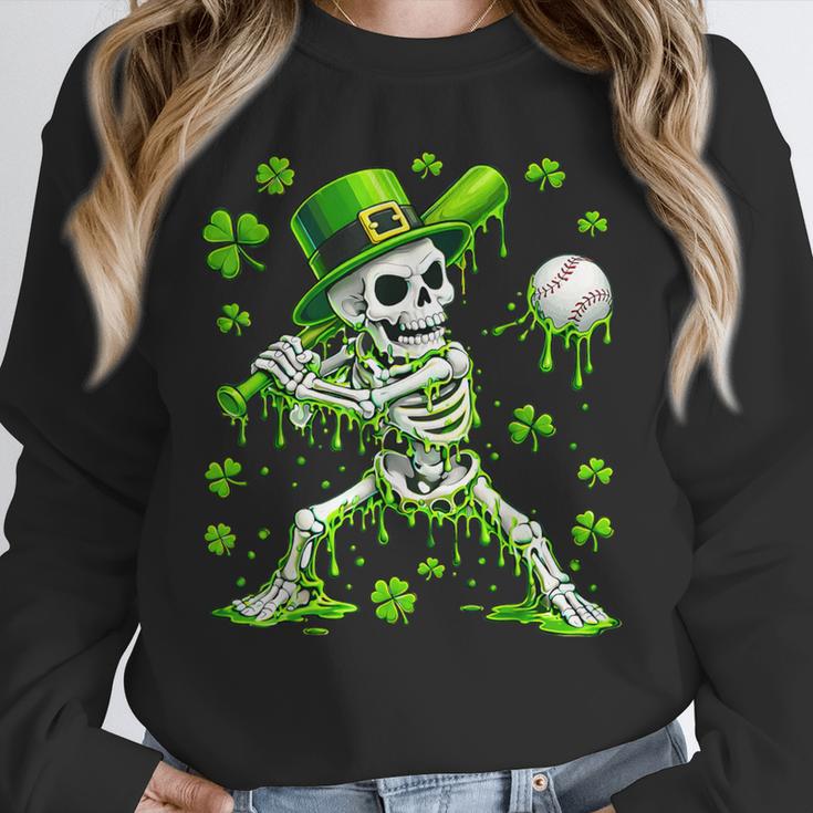 St Patricks Day Baseball Skeleton Irish Leprechaun Hat Boys Unisex Sweatshirt St Patricks Day Baseball Skeleton Irish Leprechaun Hat Boys Unisex Sweatshirt