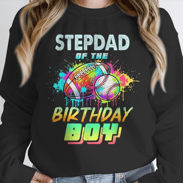 Stepdad Of The Birthday Boy Baseball Football Colorful Unisex Sweatshirt Stepdad Of The Birthday Boy Baseball Football Colorful Unisex Sweatshirt