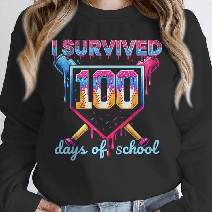 I Survived 100 Days Of School Baseball Boys Students Unisex Sweatshirt I Survived 100 Days Of School Baseball Boys Students Unisex Sweatshirt