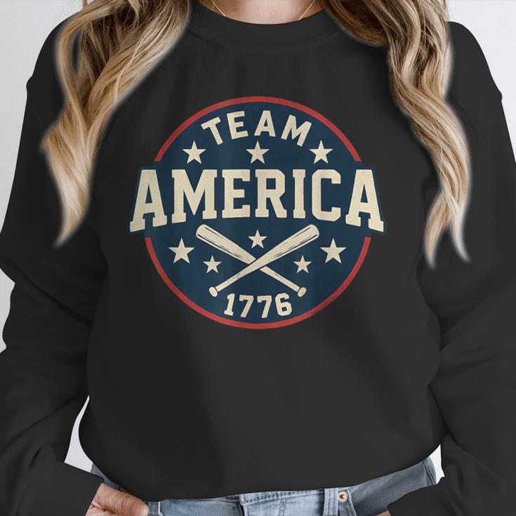 Team America 1776 4th Of July Patriotic Baseball Unisex Sweatshirt Team America 1776 4th Of July Patriotic Baseball Unisex Sweatshirt