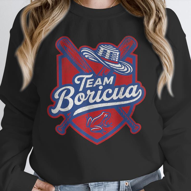 Team Boricua Puerto Rico Baseball Coqui Frog Pava Hat Fan Unisex Sweatshirt Team Boricua Puerto Rico Baseball Coqui Frog Pava Hat Fan Unisex Sweatshirt