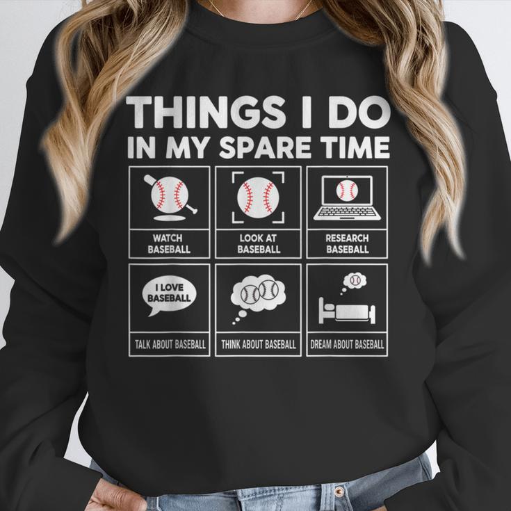 Things I Do Spare Time Baseball Player Men Women Kids Unisex Sweatshirt Things I Do Spare Time Baseball Player Men Women Kids Unisex Sweatshirt