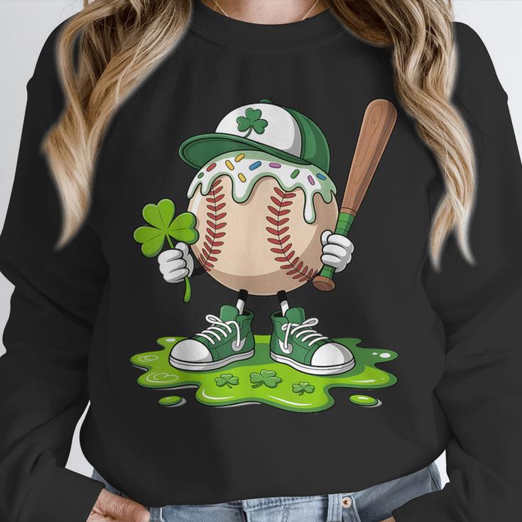 Toddler Baseball Drip Ice Cream Boys Kids St Patricks Day Unisex Sweatshirt Toddler Baseball Drip Ice Cream Boys Kids St Patricks Day Unisex Sweatshirt