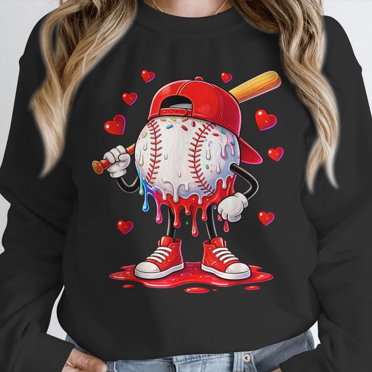 Valentine Baseball Heart Drip Sport Love Valentines Day Boys Unisex Sweatshirt Valentine Baseball Heart Drip Sport Love Valentines Day Boys Unisex Sweatshirt