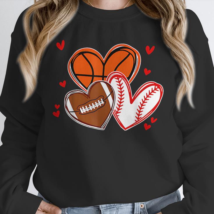 Valentines Baseball Basketball Football Heart Boy Men Unisex Sweatshirt